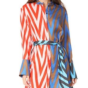 Diane von Furstenberg Long Sleeve Shirt Dress